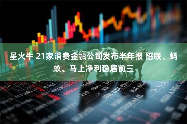 星火牛 21家消费金融公司发布半年报 招联、蚂蚁、马上净利稳居前三